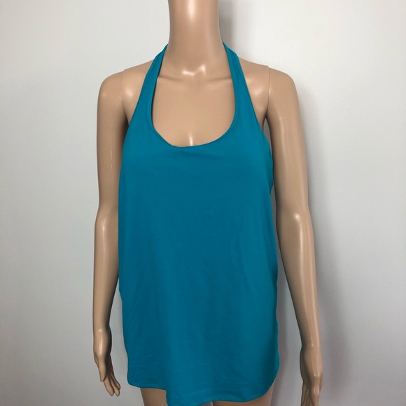 Fabletics Tops - Fabletics Turquoise Razor Back Workout Tank
